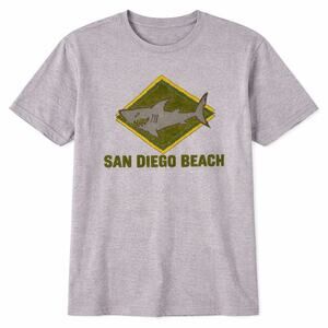 Boy's Vintage 90's San Diego Shark Tank Animal Gray T Shirt Tee Sz 6-7